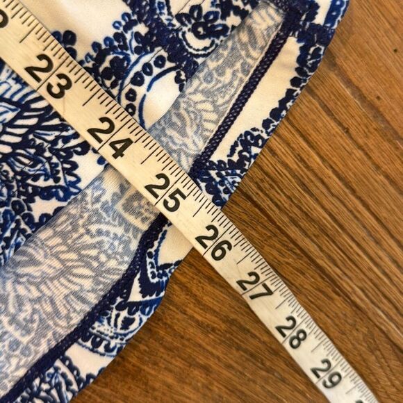 Coolibar blue paisley quarter zip rash guard pullover XL - Picture 6 of 8